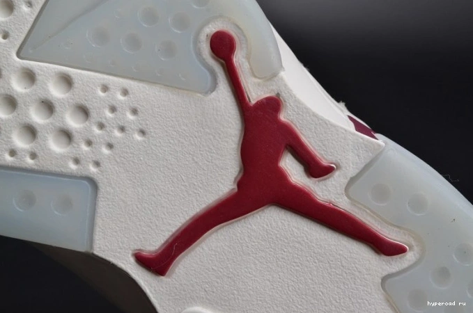 Jordan 6 Retro white 384664-116 Air Maroon 0815